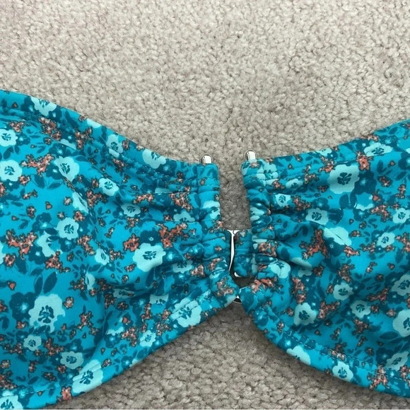 Kirra Floral Bandeau Bikini Top Size XL - Picture 2 of 5